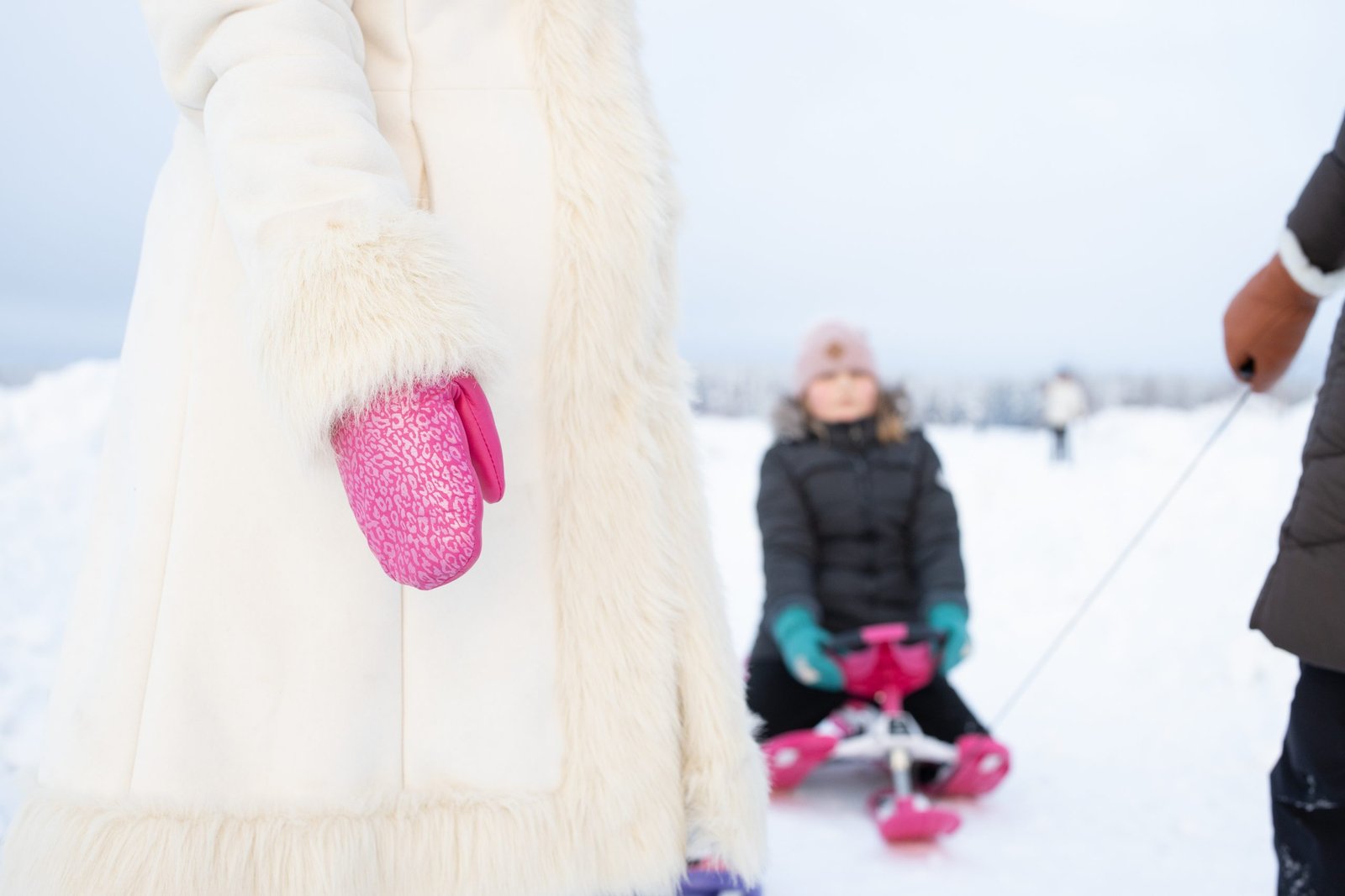 Nahkarukkaset naisille villavuorilla - fuksia-leopardi - Image 2