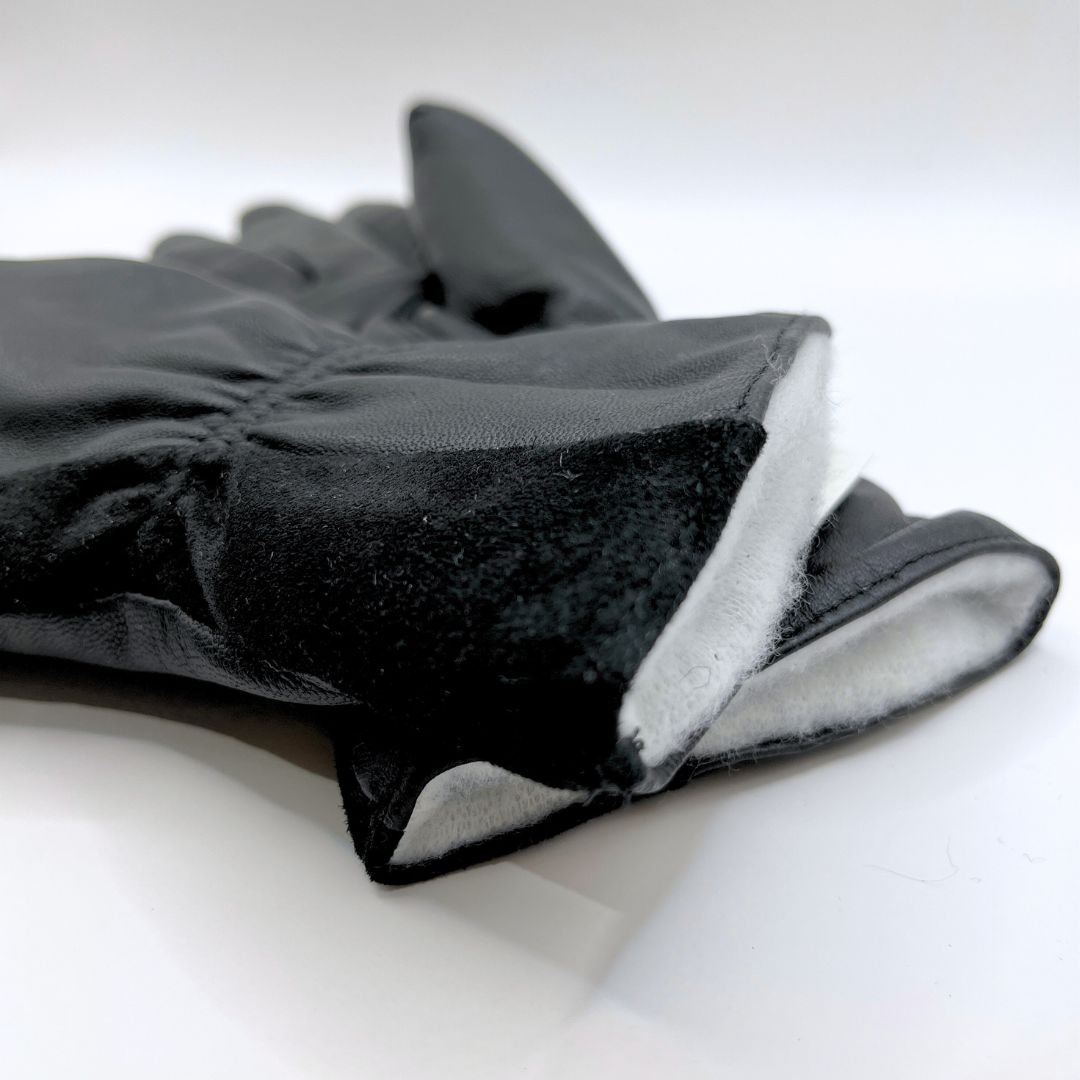 Nahkasormikkaat naisille - musta - Image 2