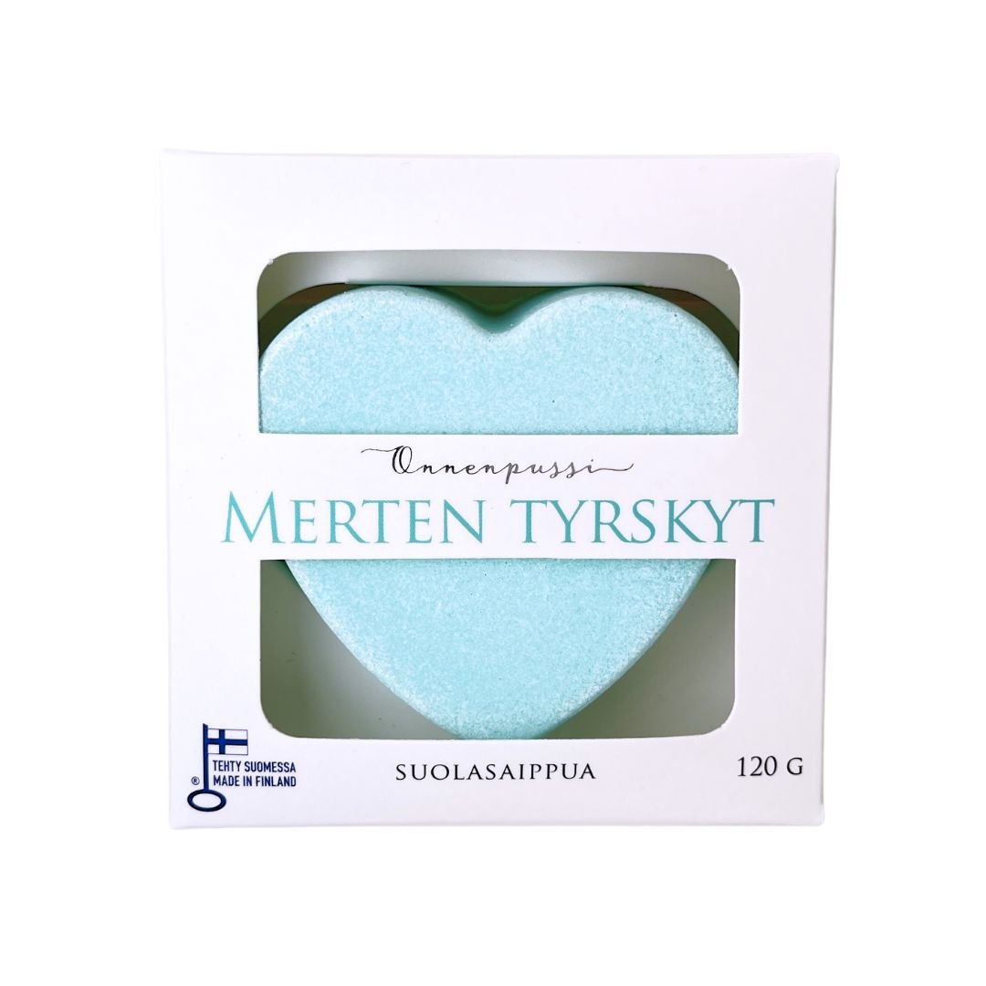 Kotimainen-suolasaippua-piparminttu_patsuli_eukalyptus-merten_tyrskyt-Onnenpussi-Käsinetori