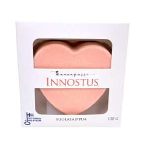 Kotimainen-suolasaippua-sydän-appelsiini-mandariini-litsea-innostus-Onnenpussi-Kasinetori