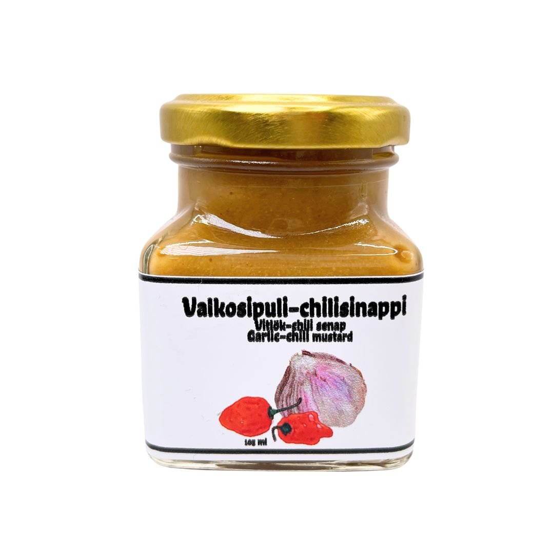 Kotimainen-sinappi-valkosipuli-chili-Piian_Herkut-Käsinetori
