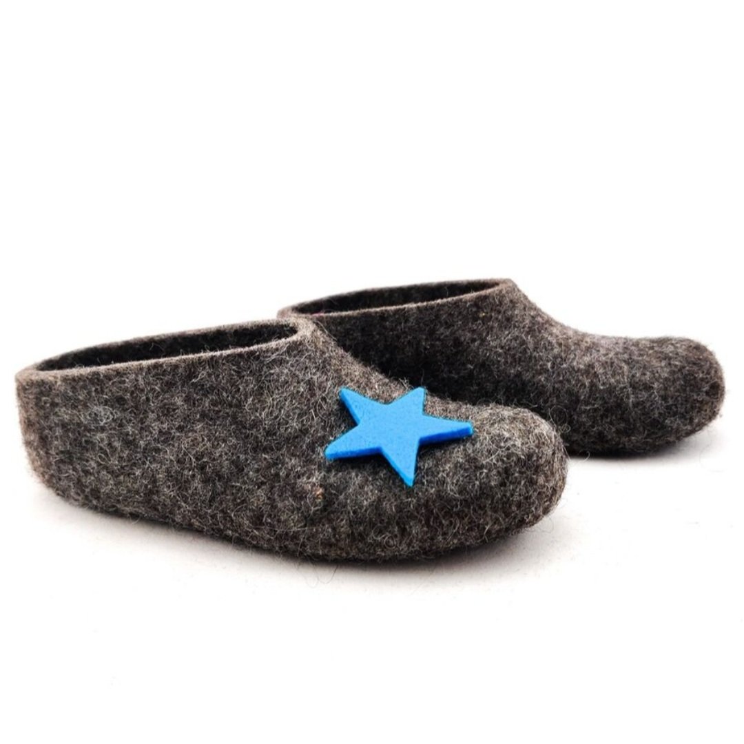 Huopatossut lapsille - sininen tähti