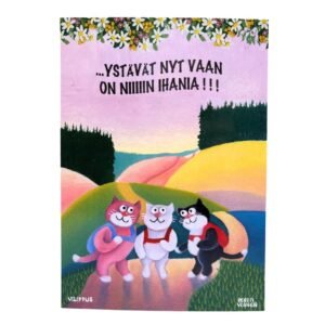 Kotimainen-postikortti-Vilippus-143-ystävät_nyt_vaan_on_niiiiin_ihania