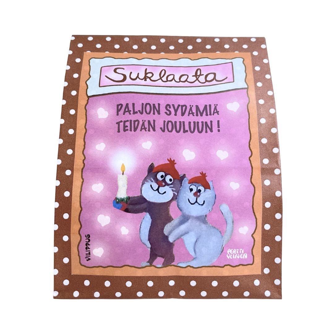 Kotimainen_joululahja-maitosuklaa-16-paljon_sydämiä_teidän_jouluun-Vilippus-Käsinetori